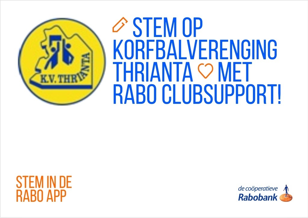 Stem op Thrianta ook via Rabo Clubsupport