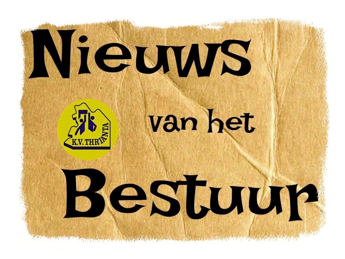 Nieuws van het bestuur. 