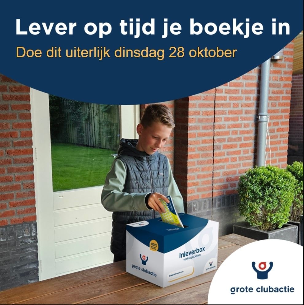 Lever je Grote Clubloten Actie op tijd in!