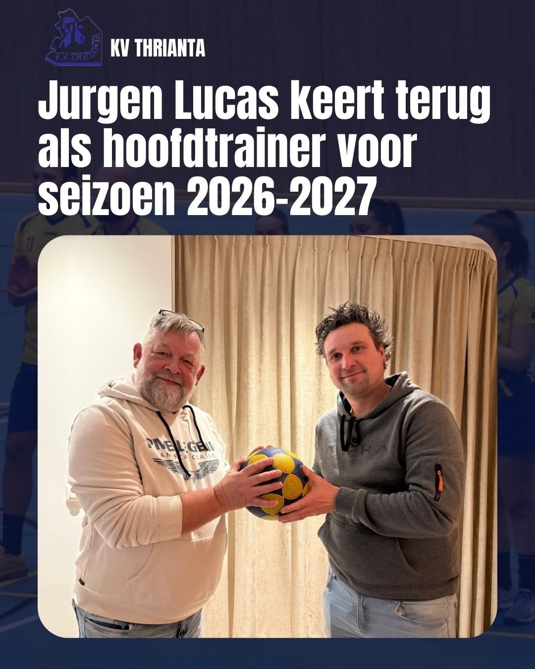 *Jurgen Lucas keert terug als hoofdtrainer voor seizoen 2026-2027*
