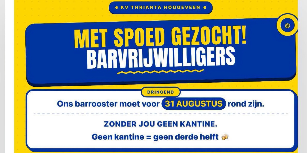MET  SPOED GEZOCHT: KANTINE-TOPPERS