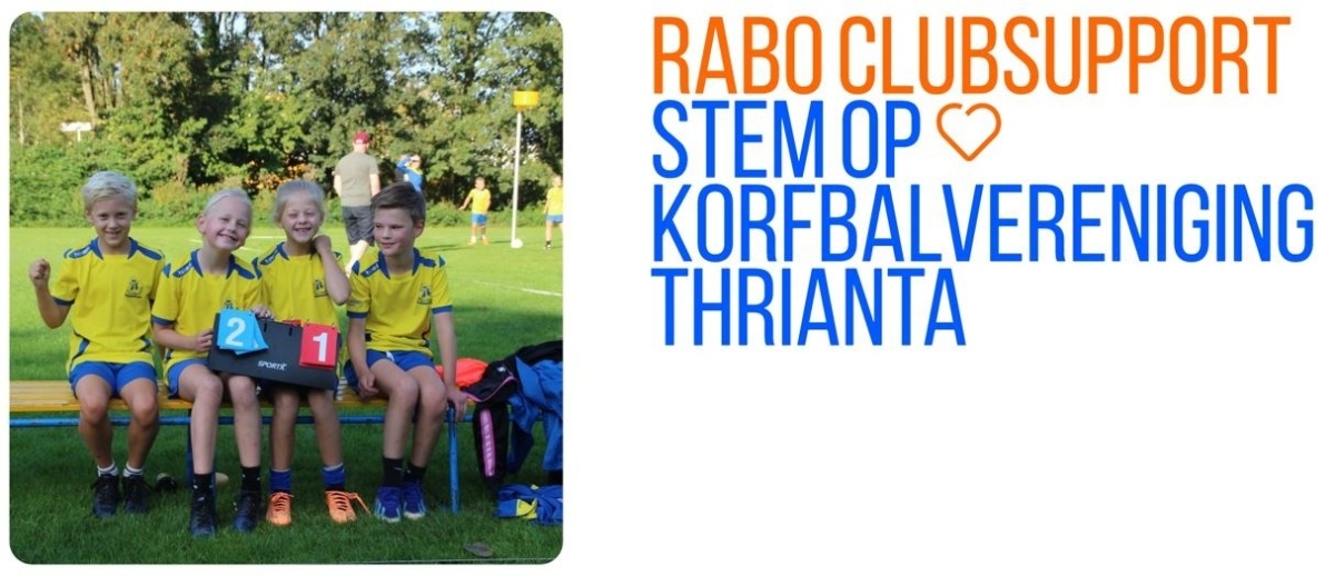 Rabo ClubSupport:stem op Thrianta en help onze nieuwe accomodatie inrichten!